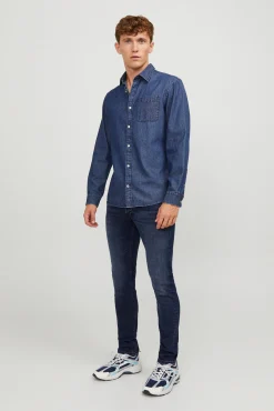 Jack & Jones Jeans Slim Fit Tapered Azul Medio Clearance