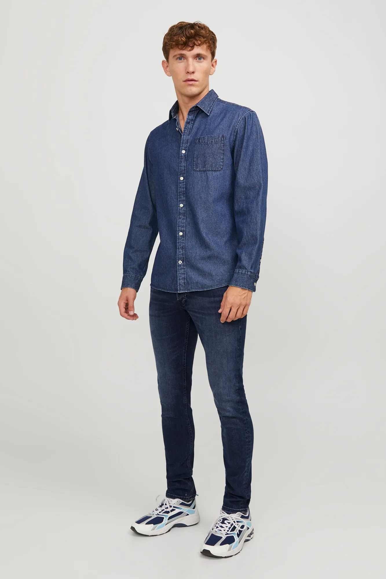 Jack & Jones Jeans Slim Fit Tapered Azul Medio