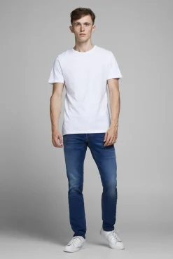 Jack & Jones Jeans Slim Fit Tapered Azul Medio Sale
