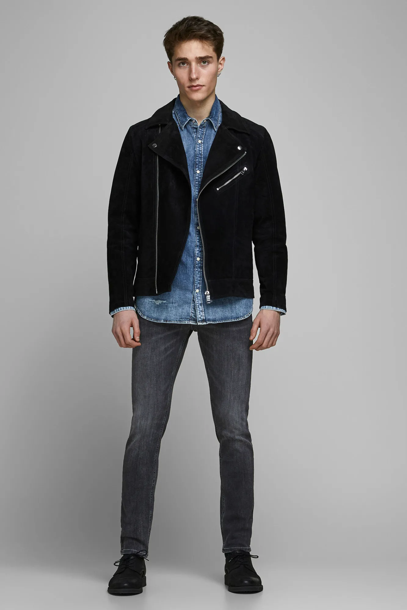 Jack & Jones Jeans Slim Fit Tapered Negro