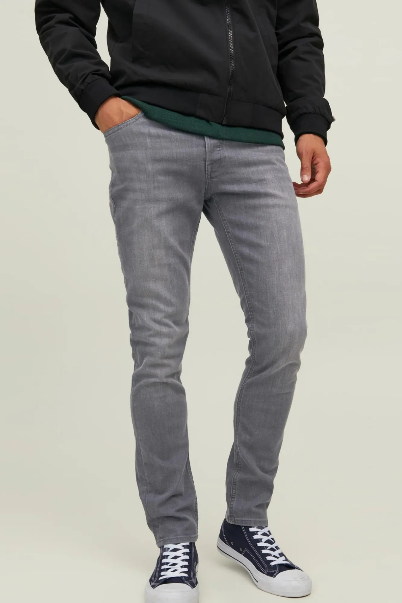 Jack & Jones Jeans Slim Glenn Gris Medio Discount
