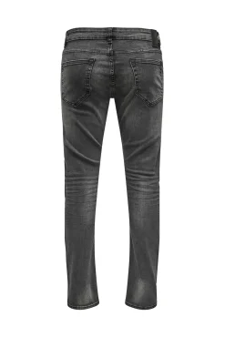 Only & Sons Jeans Slim Gris Oscuro Negro