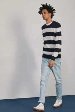 * Jeans Slim Lavado Claro Azul Indigo Discount