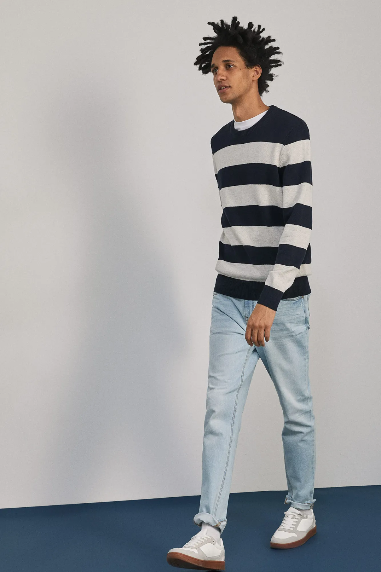* Jeans Slim Lavado Claro Azul Indigo Discount