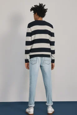 * Jeans Slim Lavado Claro Azul Indigo Discount