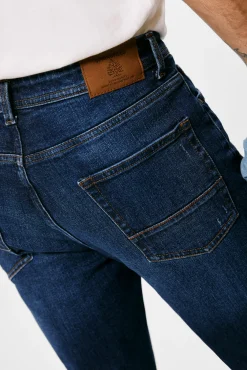* Jeans Slim Lavado Medio Oscuro Azul Medio Discount