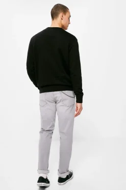 * Jeans Slim Ligero Gris Lavado Claro Gris Claro Sale
