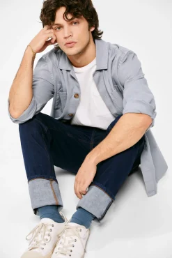 * Jeans Slim Ligero Lavado Navy Discount