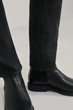 * Jeans Slim Ligero Negro Lavado Gris Oscuro Online