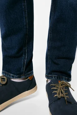 * Jeans Slim Straight Lavado Medio Oscuro Turquesa Sale