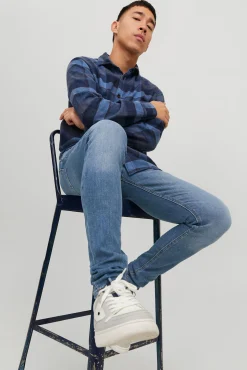 Jack & Jones Jeans Super Skinny Fit Azul Medio Sale