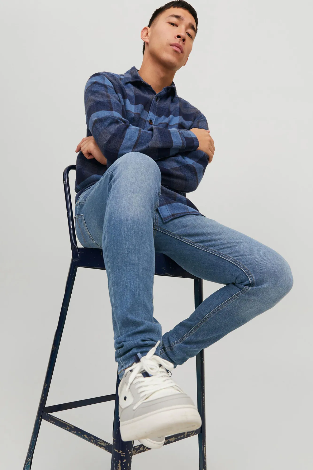 Jack & Jones Jeans Super Skinny Fit Azul Medio Sale