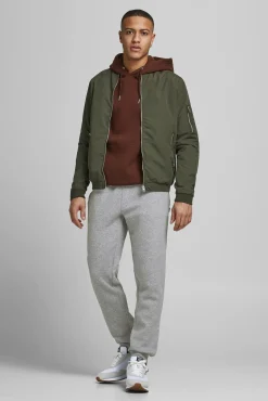 Jack & Jones Jogger Con Algodon Gris Claro