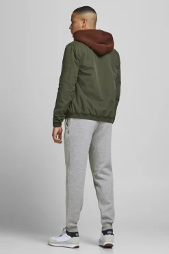 Jack & Jones Jogger Con Algodon Gris Claro