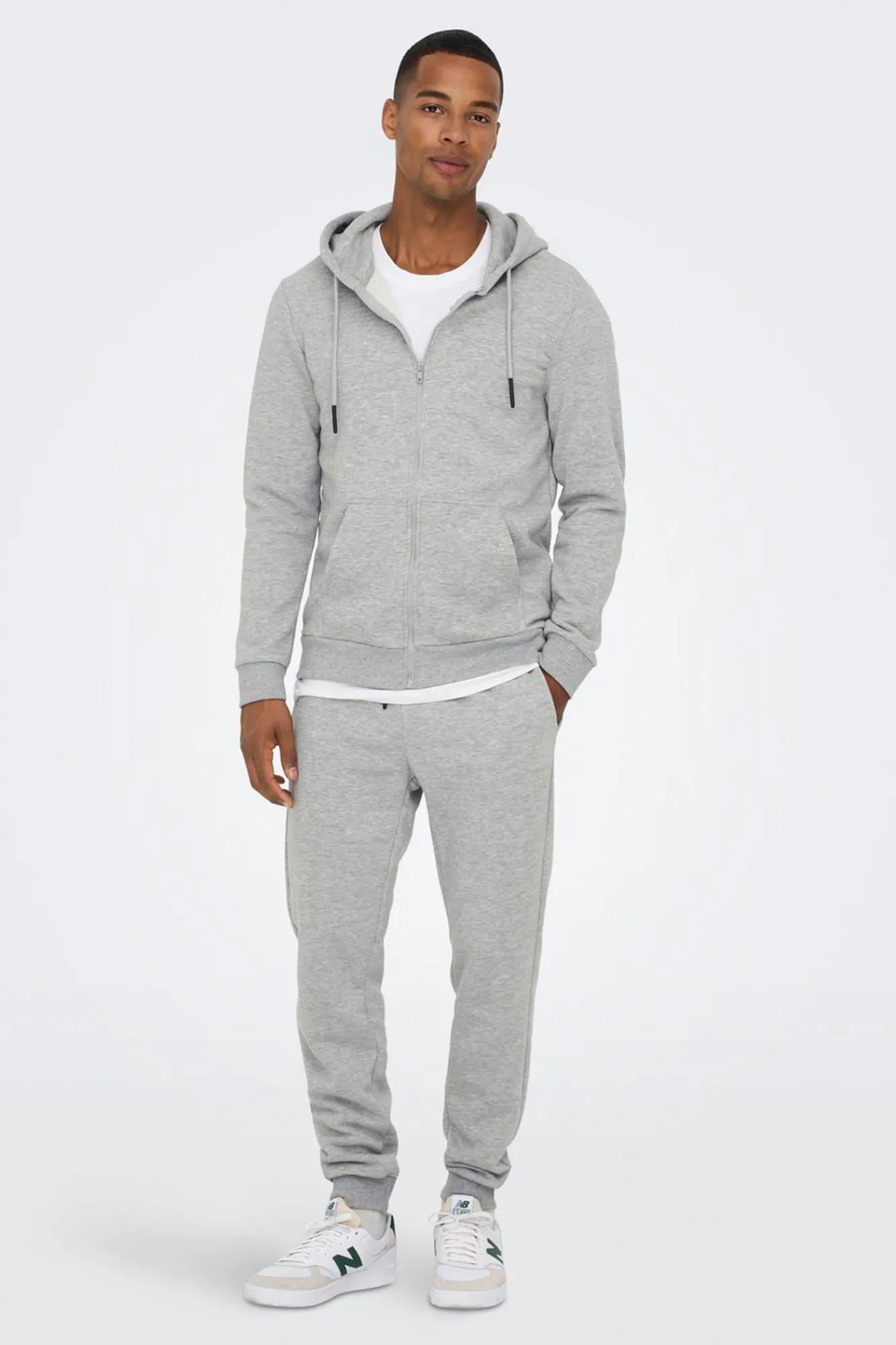 Only & Sons Jogger Con Cordones Gris Claro Hot
