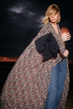 Slowlove Kaftan Estampado Estampado Azul Discount