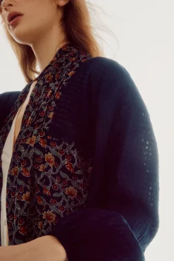 Slowlove Kaftan Estampado Estampado Azul Discount