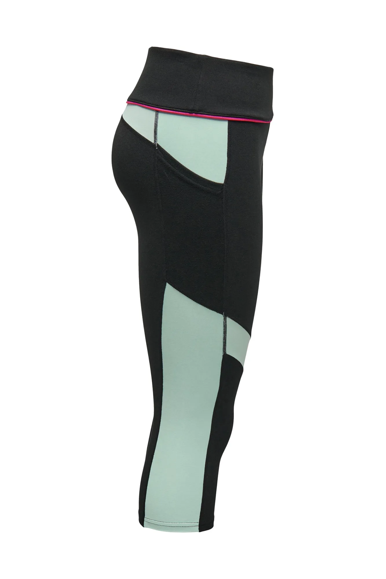 Only Play Legging Capri Color Block Negro Outlet