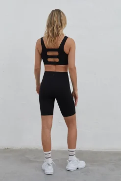 Dash and Stars Legging Corto Microfibra Power Sculpt Negro Outlet