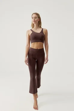 Born Living Yoga Legging Jin Flare Cacao Marron Sale