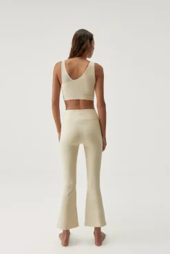 Born Living Yoga Legging Jin Flare Oat Milk Beige Sale