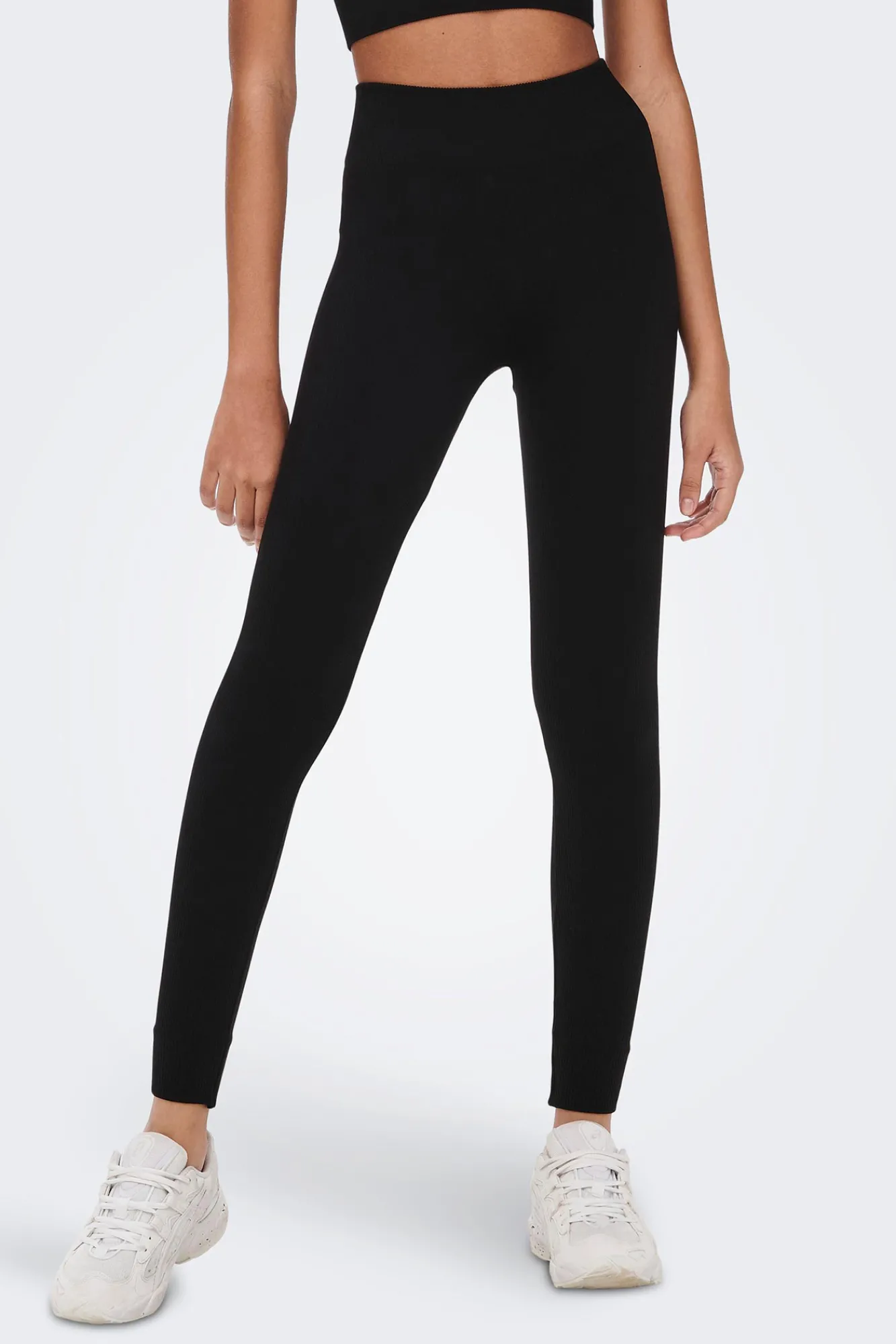 Only Play Legging Largo Elastico De Canale Negro Online