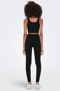 Only Play Legging Largo Elastico De Canale Negro Online