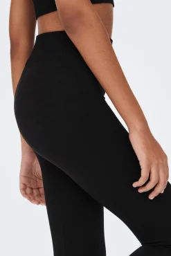 Only Play Legging Largo Elastico De Canale Negro Online
