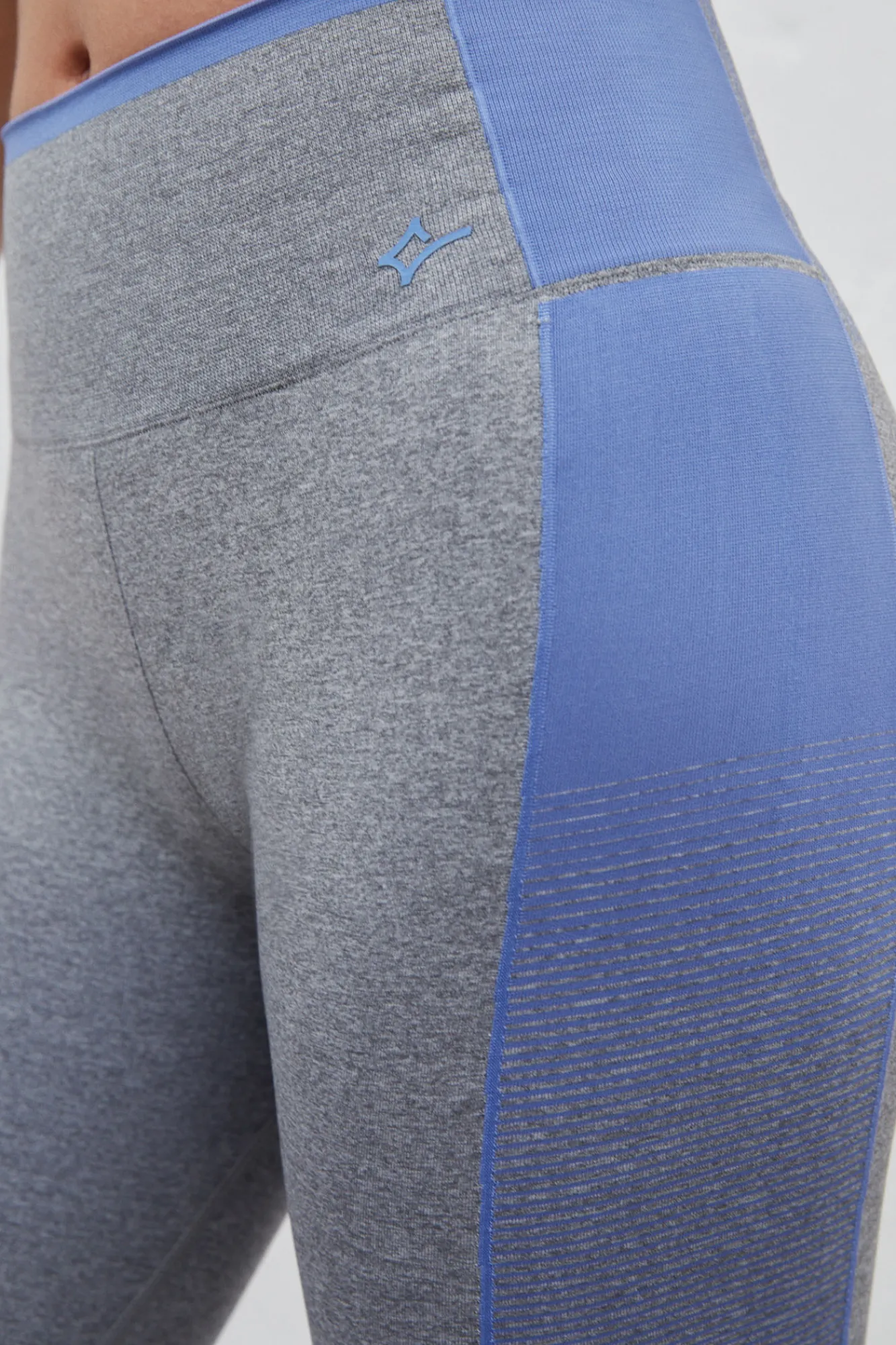 Dash and Stars Legging Largo Seamless Fit Azul Outlet