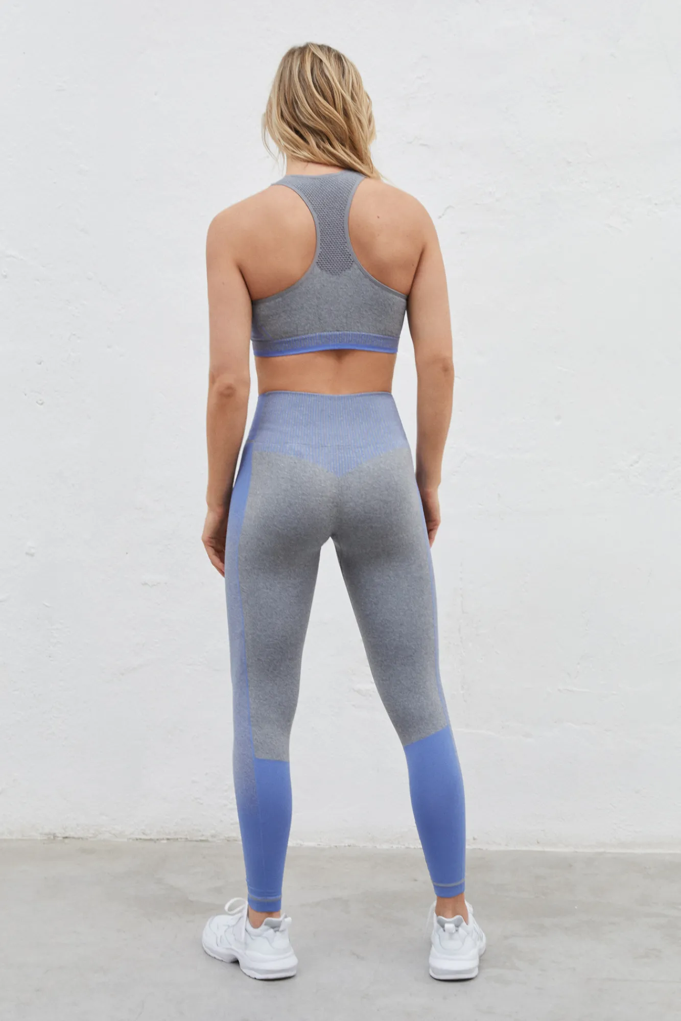 Dash and Stars Legging Largo Seamless Fit Azul Outlet