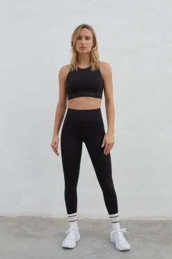 Dash and Stars Legging Microfibra 4D Stretch Negro Hot