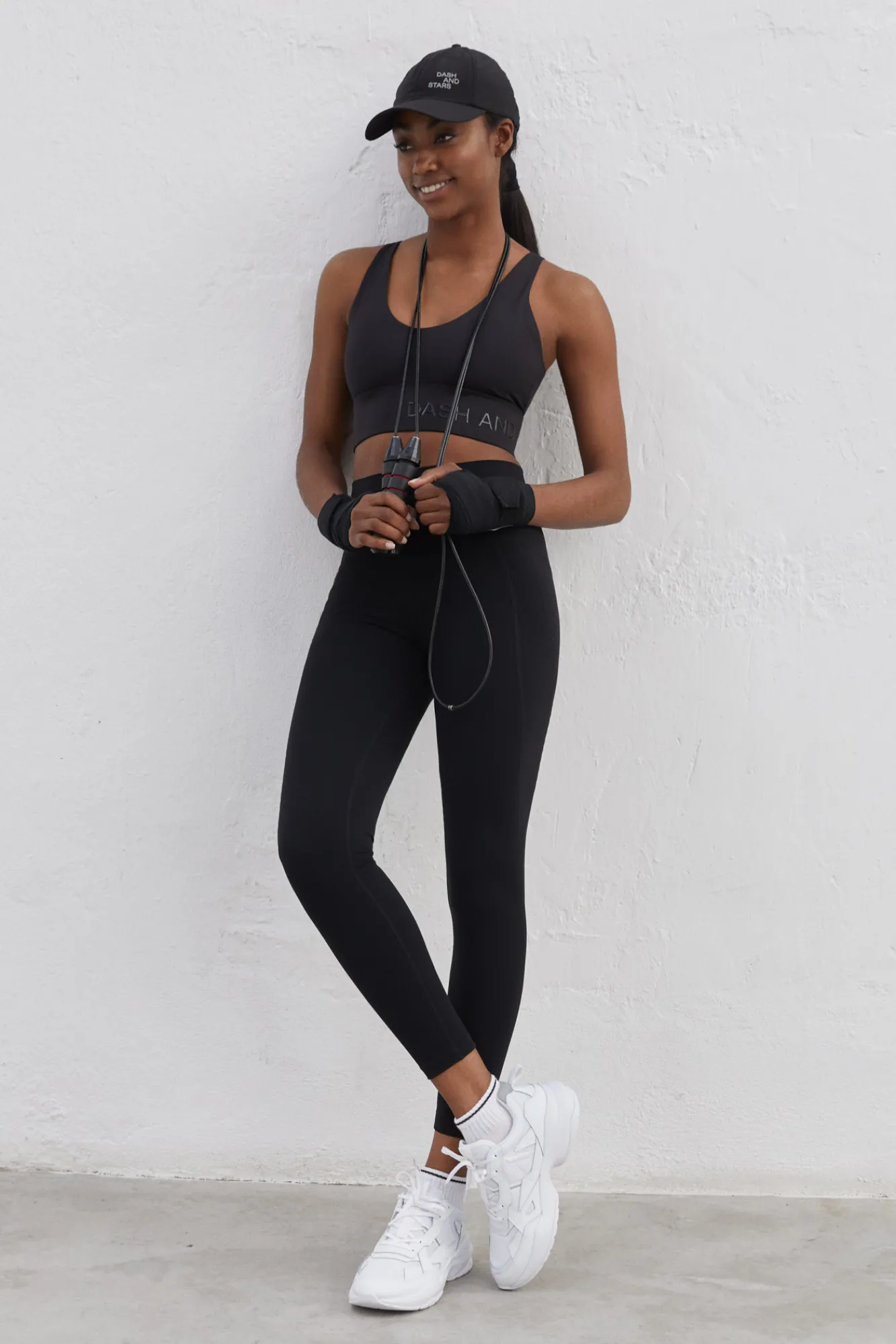 Dash and Stars Legging Microfibra Power Sculpt Negro
