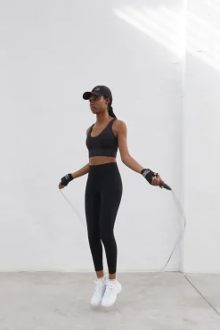 Dash and Stars Legging Microfibra Power Sculpt Negro