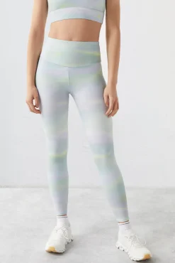 Dash and Stars Leggings Azul 4D Stretch Estampado Online