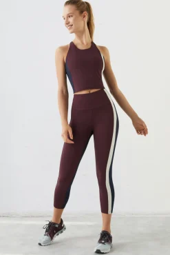 Dash and Stars Leggings Crop Block 4D Stretch Rosa Sale