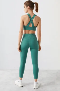 Dash and Stars Leggings Crop 4D Stretch Verde Best