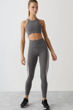 Dash and Stars Leggings 4D Stretch Gris