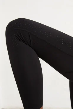 Dash and Stars Leggings Largos Compresivos Negro