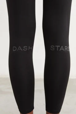 Dash and Stars Leggings Largos Compresivos Negro