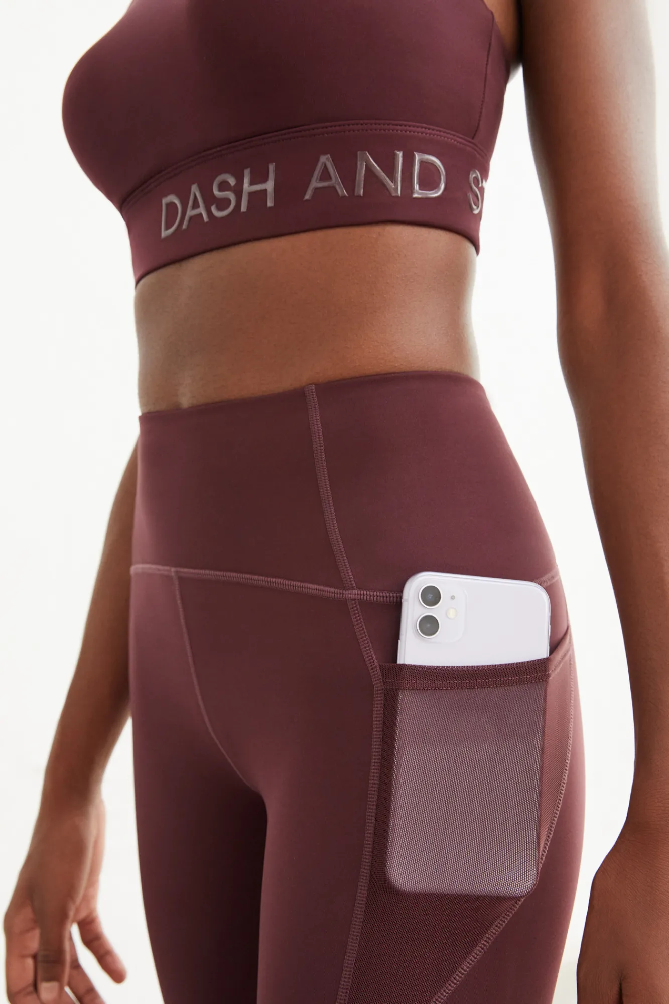 Dash and Stars Leggings Largos Morado 4D Stretch Rosa Sale
