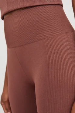 Dash and Stars Leggings Largos Seamless Comfort Marron