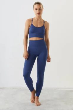 Dash and Stars Leggings Oscuro Seamless Comfort Azul Hot