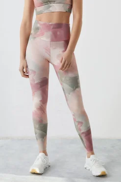 Dash and Stars Leggings Pinceladas 4D Stretch Verde Online
