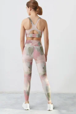 Dash and Stars Leggings Pinceladas 4D Stretch Verde Online