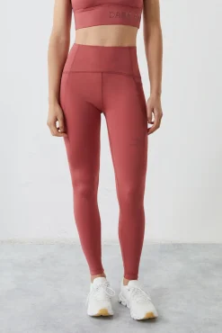 Dash and Stars Leggings Rosa 4D Stretch Rojo Sale