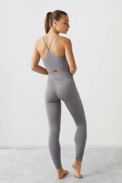 Dash and Stars Leggings Seamless Comfort Gris Sale