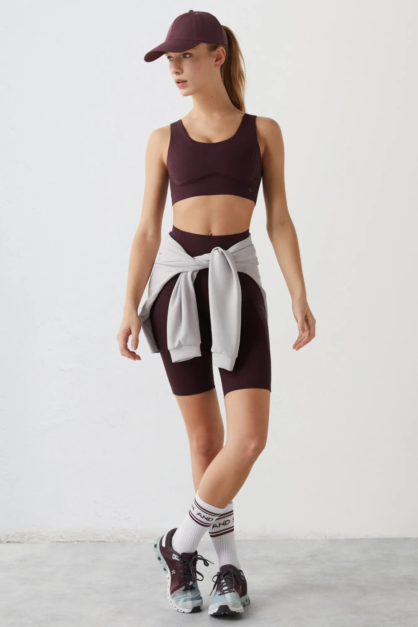 Dash and Stars Mallas Ciclista Morado Power Sculpt Rosa