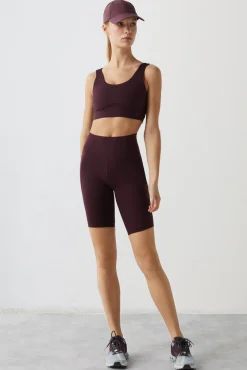 Dash and Stars Mallas Ciclista Morado Power Sculpt Rosa