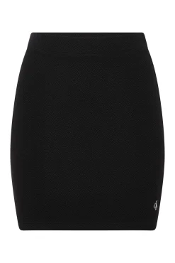 Calvin Klein Mini Falda Cenida Negro Discount