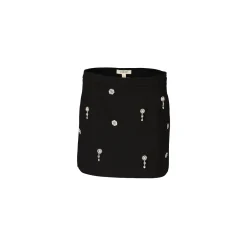 Slowlove Mini Falda Con Decoraciones. Negro Outlet